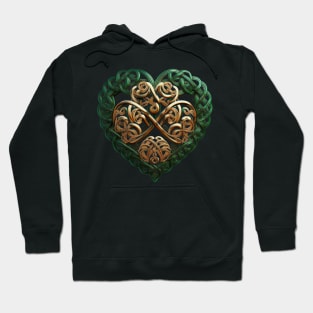 Shamrock gold hearts Hoodie